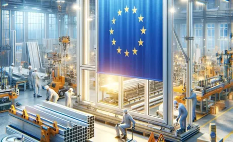 Fabrik und Fenster aus Kunststoff in Europäischer Union hergestellt