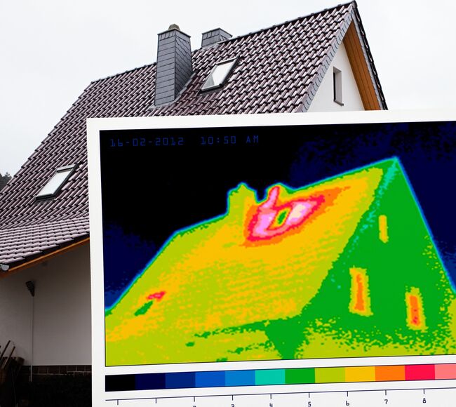 Prüfung der Energieeffizienz von Fenster und Türen bei ganzem Haus