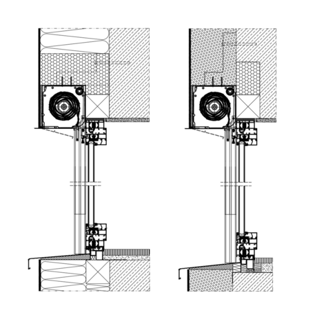 Aluprof Aluminium Vorsatzrollladen Profilsystem: Aluprof SP-E 90 Grad   Insektenschutz